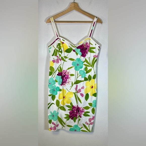 The Perfect Spring Summer Dress by Nine West. Vibrant Classy & Feminine 
Size 10 - Picture 5 of 6